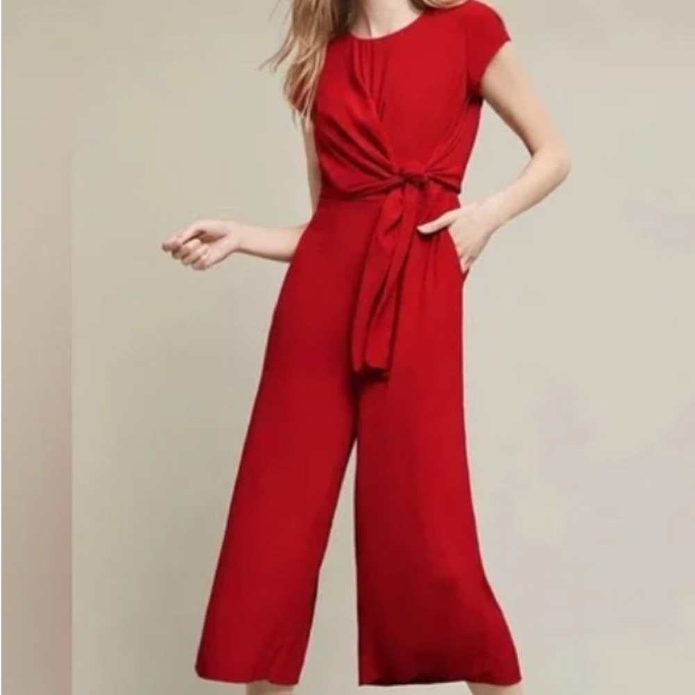 Maeve red Jumpsuit size 4